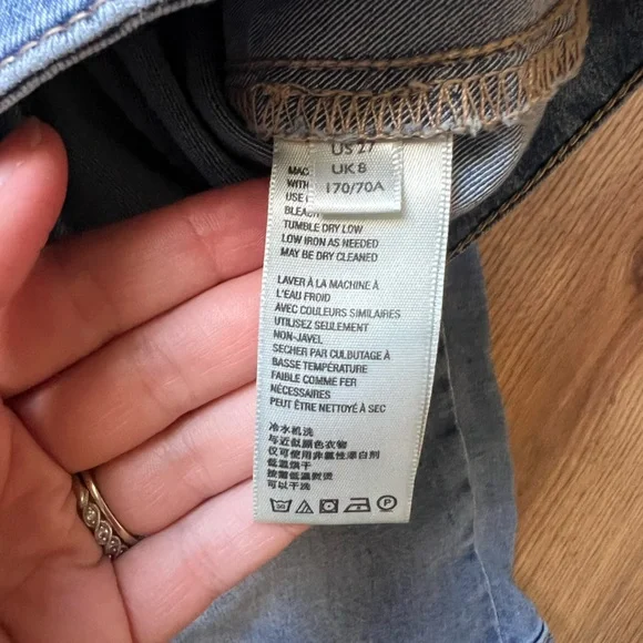 We The Free Free People Flare Blue Denim Jeans - Picture 4 of 5